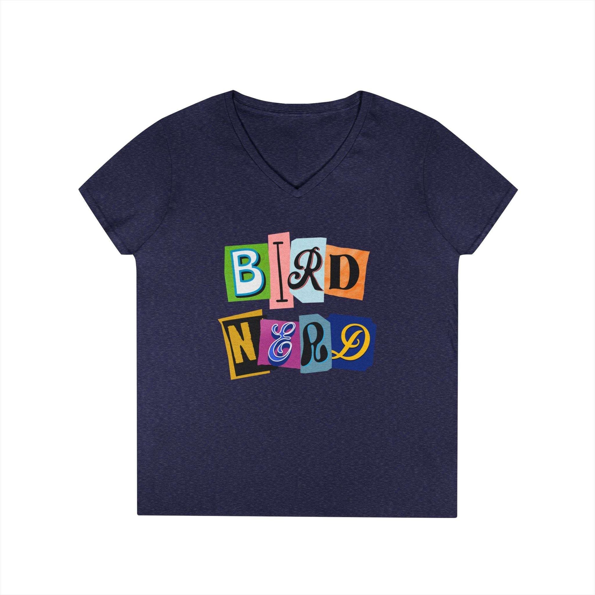 Bird Nerd Ladies' V-Neck T-Shirt