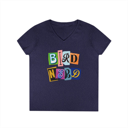 Bird Nerd Ladies' V-Neck T-Shirt
