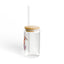 The Nerdy Birder Not Today Cluckers 16oz Sipper Glass With Bamboo Lid