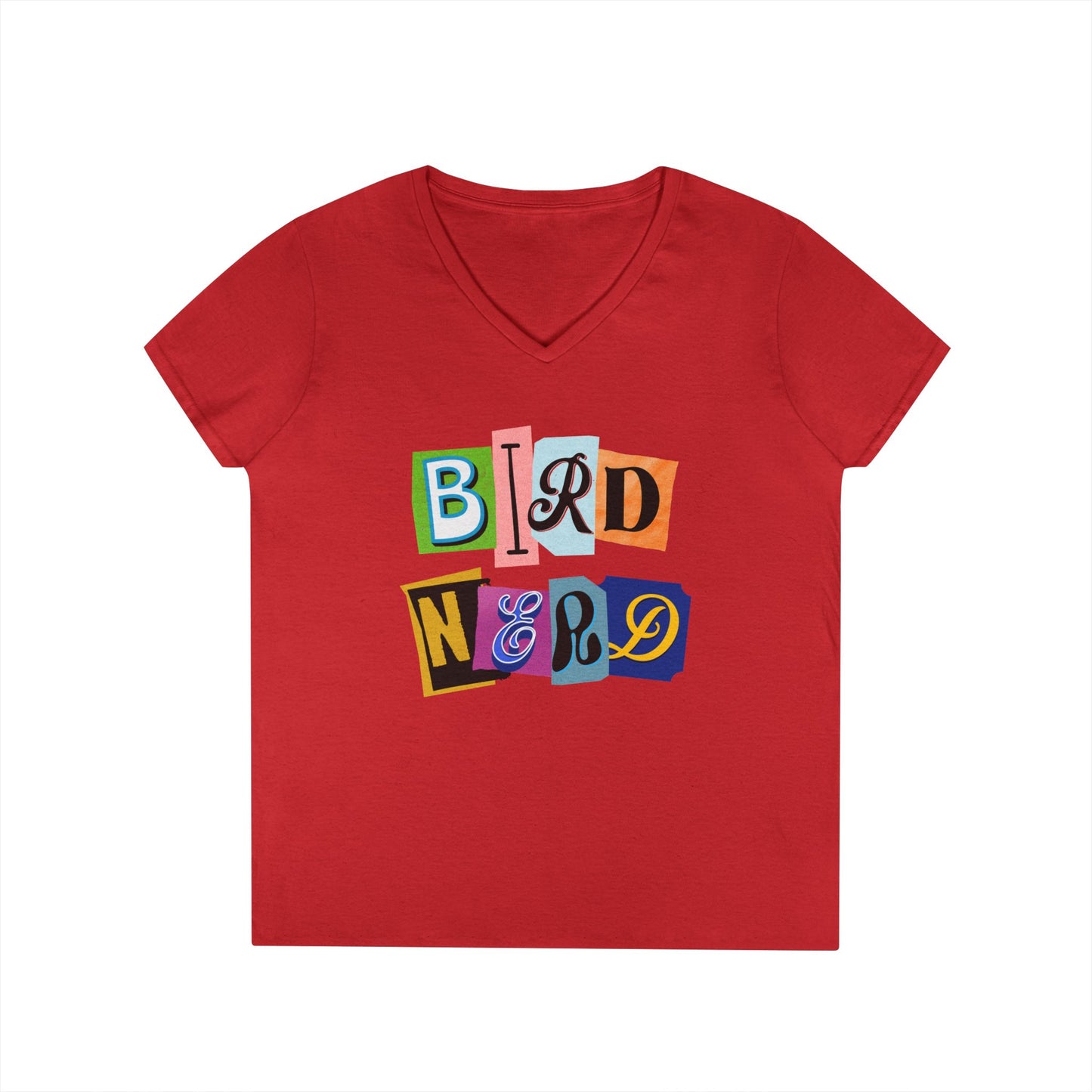 Bird Nerd Ladies' V-Neck T-Shirt