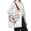Bird Lovers Tote Bag - Colorful Heart Design for Nature Enthusiasts