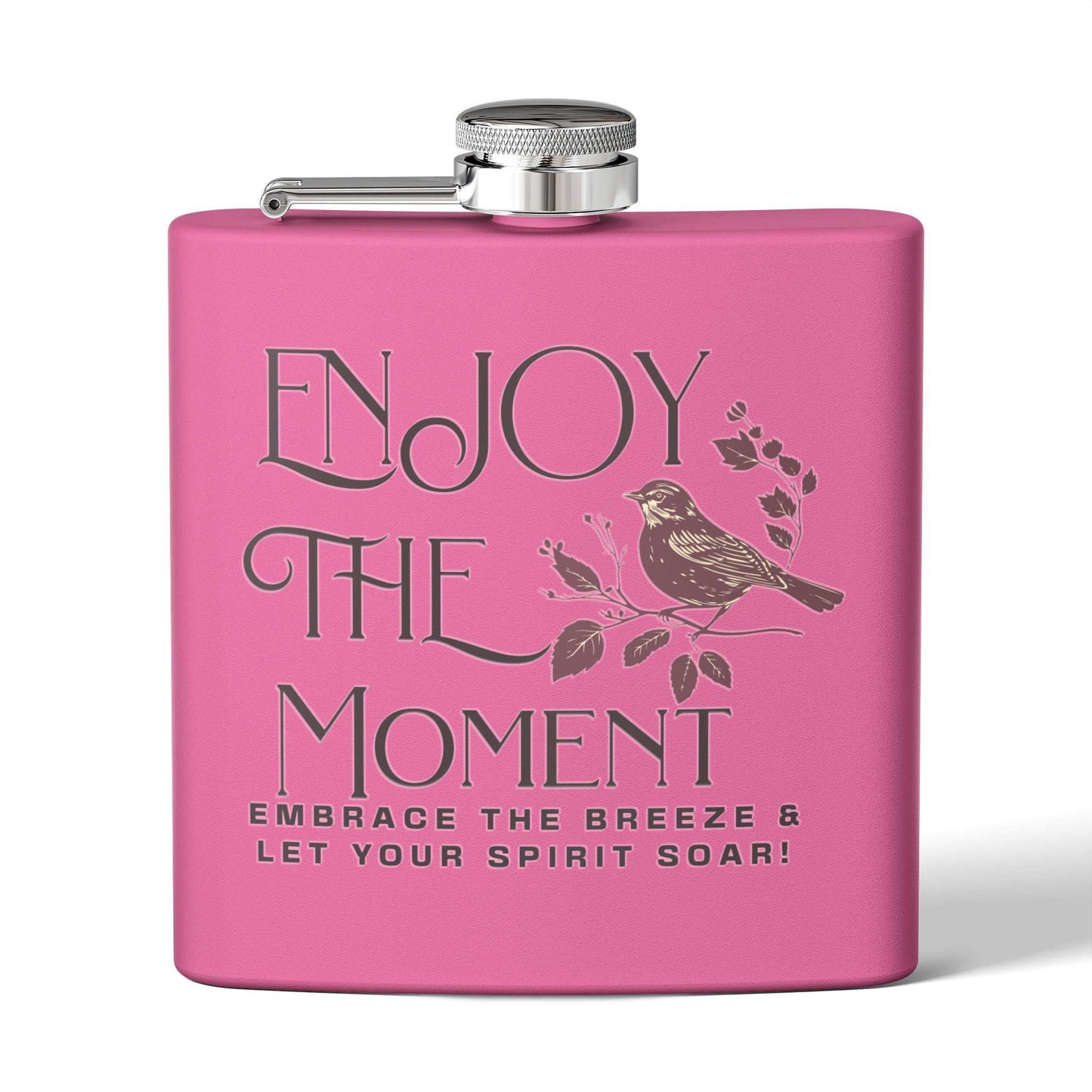 Enjoy The Moment Stainless Steel Flask - 6oz