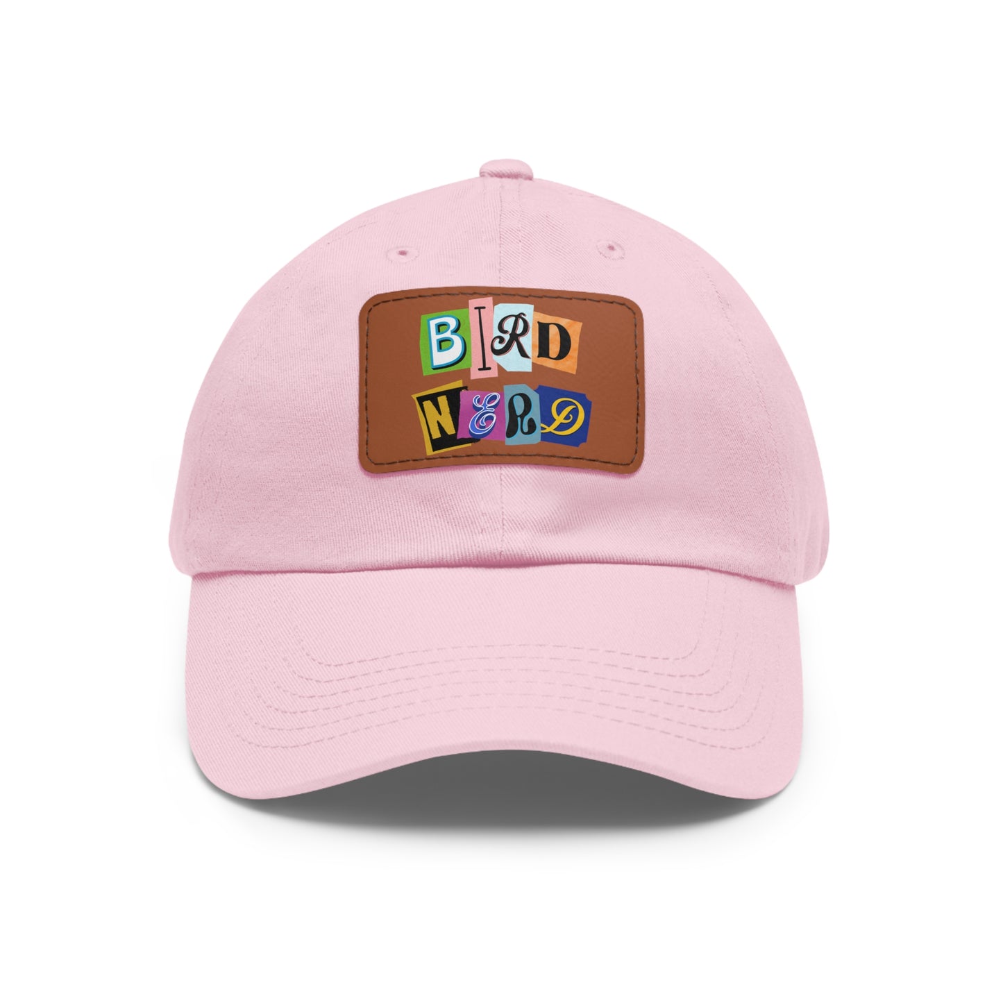 The Nerdy Birder - Bird Nerd Dad Hat with Leather Patch, Casual Cap for Bird Lovers, Unique Gift for Birdwatching, Outdoor Adventure Hat, Unisex