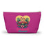 Romantic Summer Flamingo Accessory Pouch | Vibrant Floral Makeup Bag