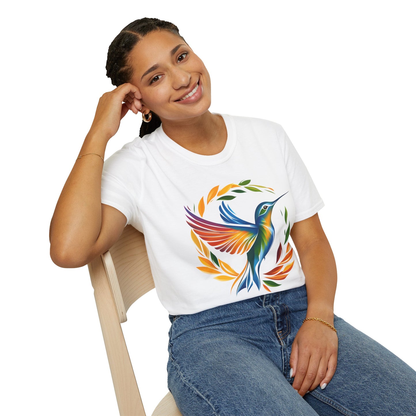Hummingbird Rainbow Softstyle T-Shirt