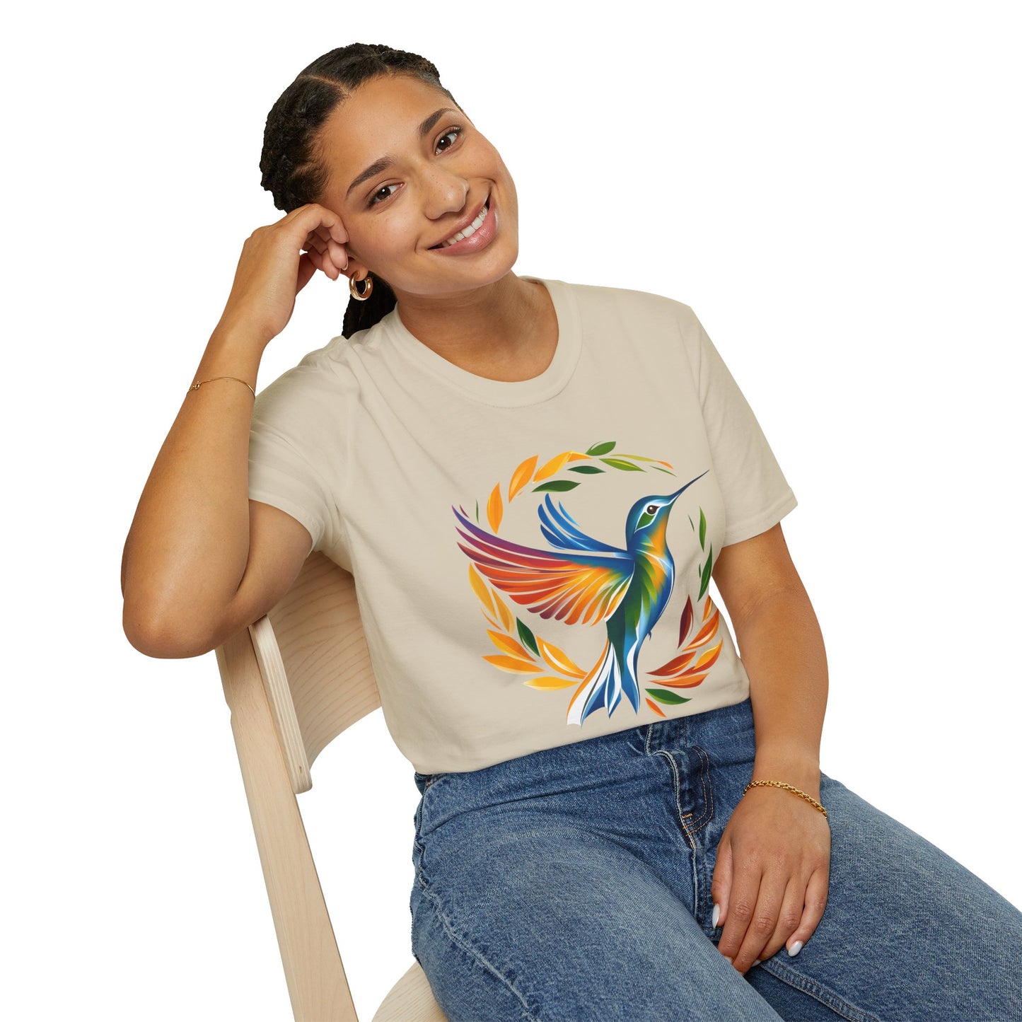Hummingbird Rainbow Softstyle T-Shirt