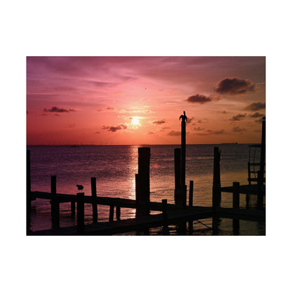 Scenic Sunset Matte Horizontal Poster - Serene Wall Art for Home Decor