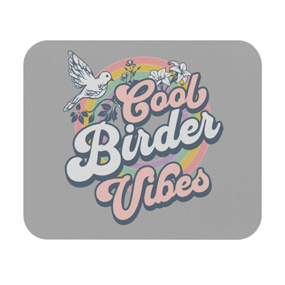 Cool Birder Vibes Mouse Pad - Stylish Desk Accessory for Bird Lovers