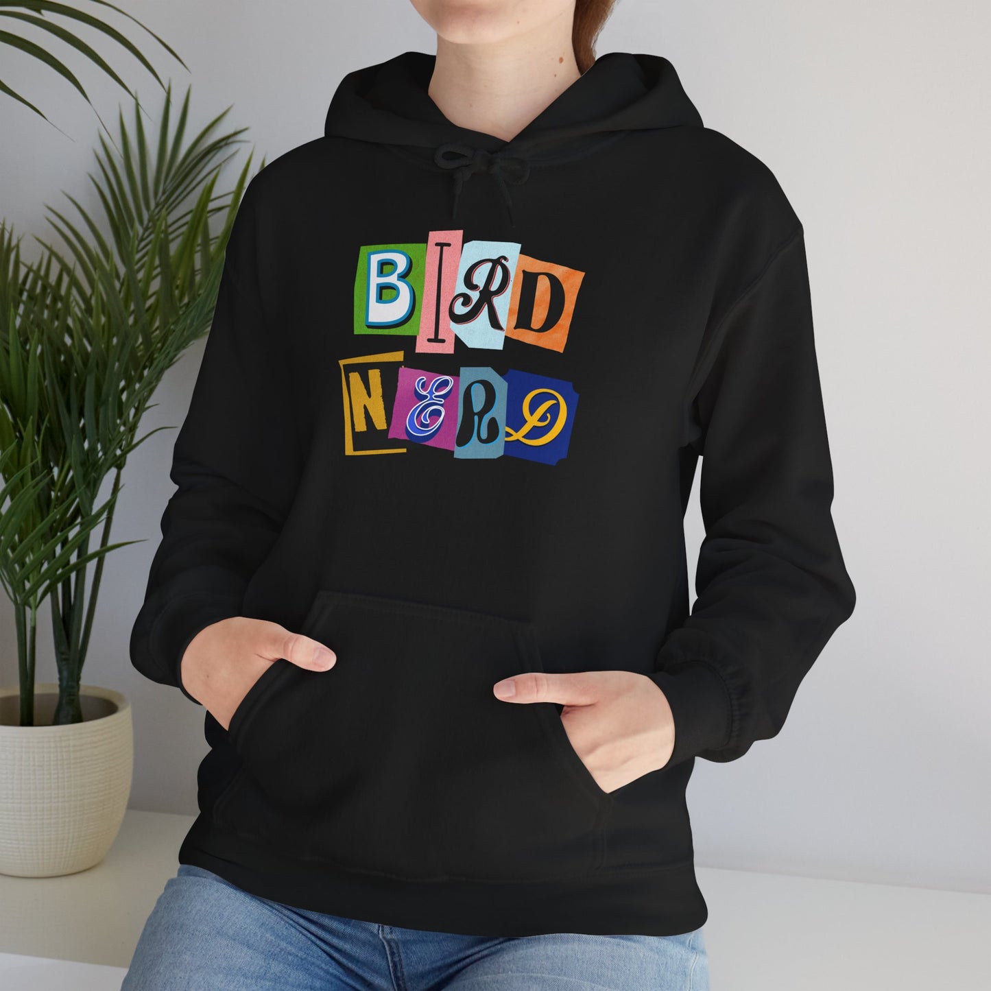 Bird Nerd Unisex Hooded Sweatshirt - Cozy Gift for Birdwatchers, Nature Lovers, Casual Style, Eco-Friendly, Every Day Wear