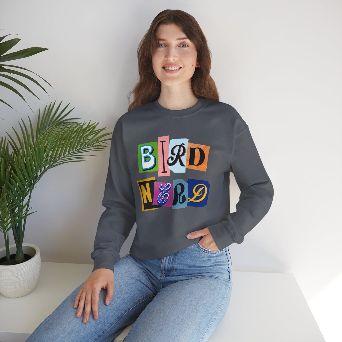 Bird Nerd Crewneck Sweatshirt - Fun Casual Wear for Bird Lovers
