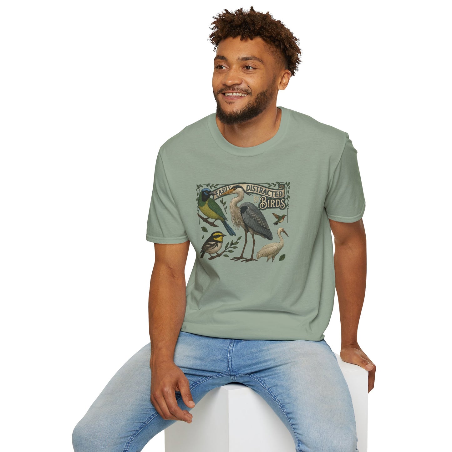 Easily Distracted by Texas Birds Graphic T-Shirt