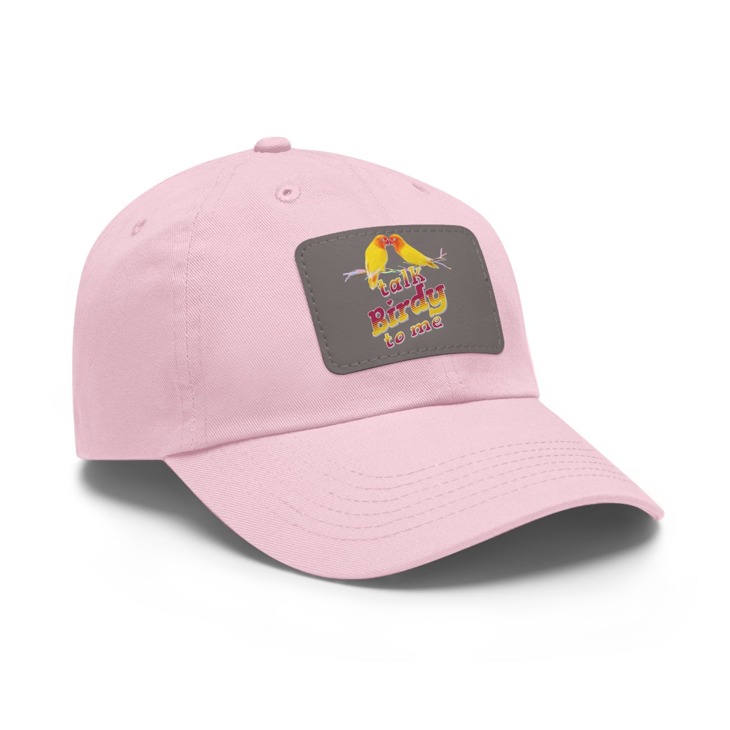 The Nerdy Birder Talk Birdy To Me Dad Hat with Leather Patch Stylish Outdoor Cap