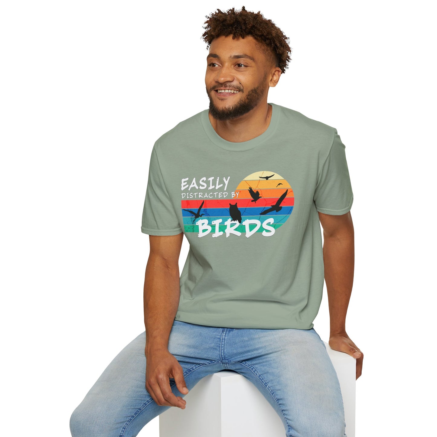 Easily Distracted by Birds Sunset T-shirt