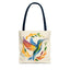 Hummingbird Rainbow Tote Bag - Natural color