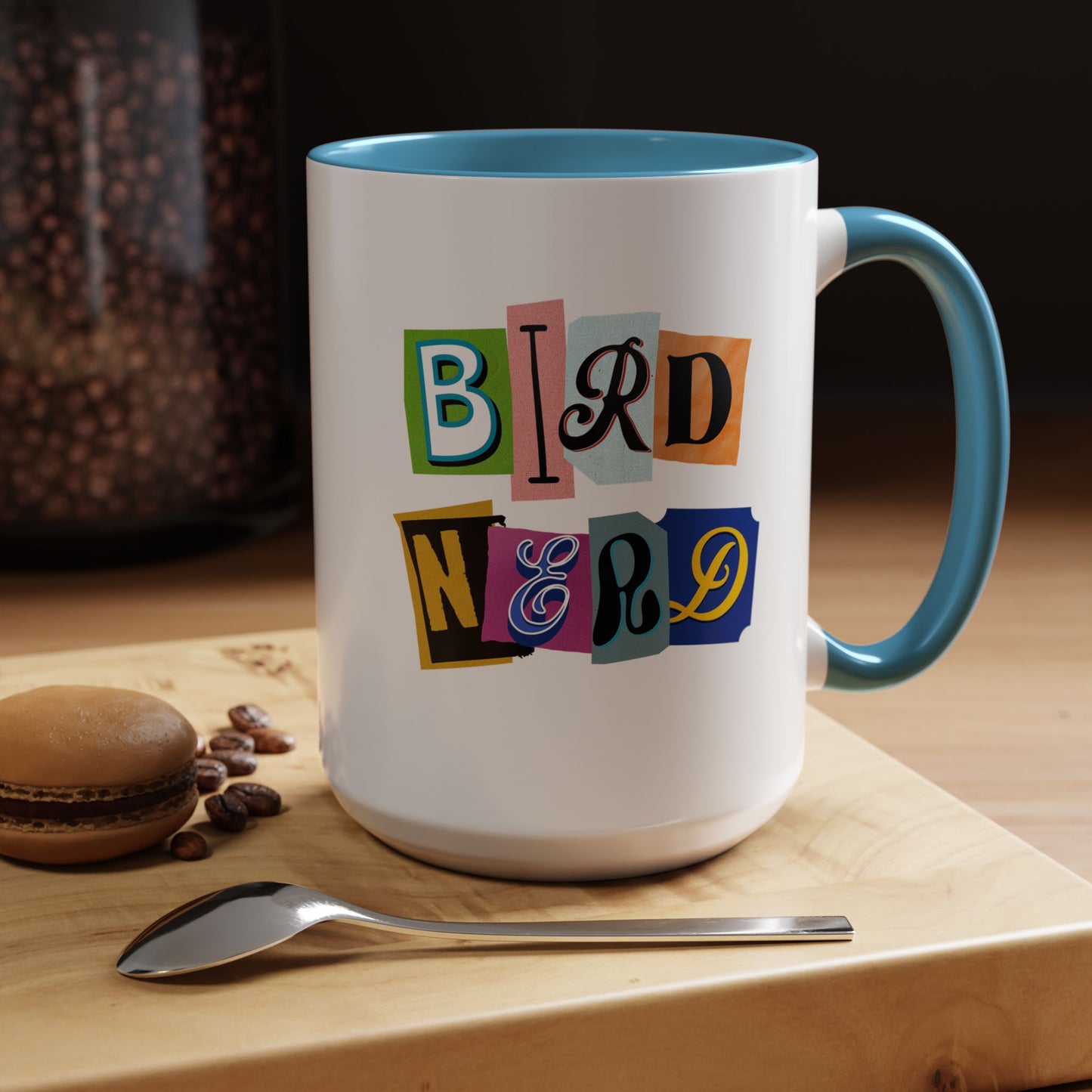 Bird Nerd Accent Coffee Mug - Fun & Quirky Gift for Bird Lovers