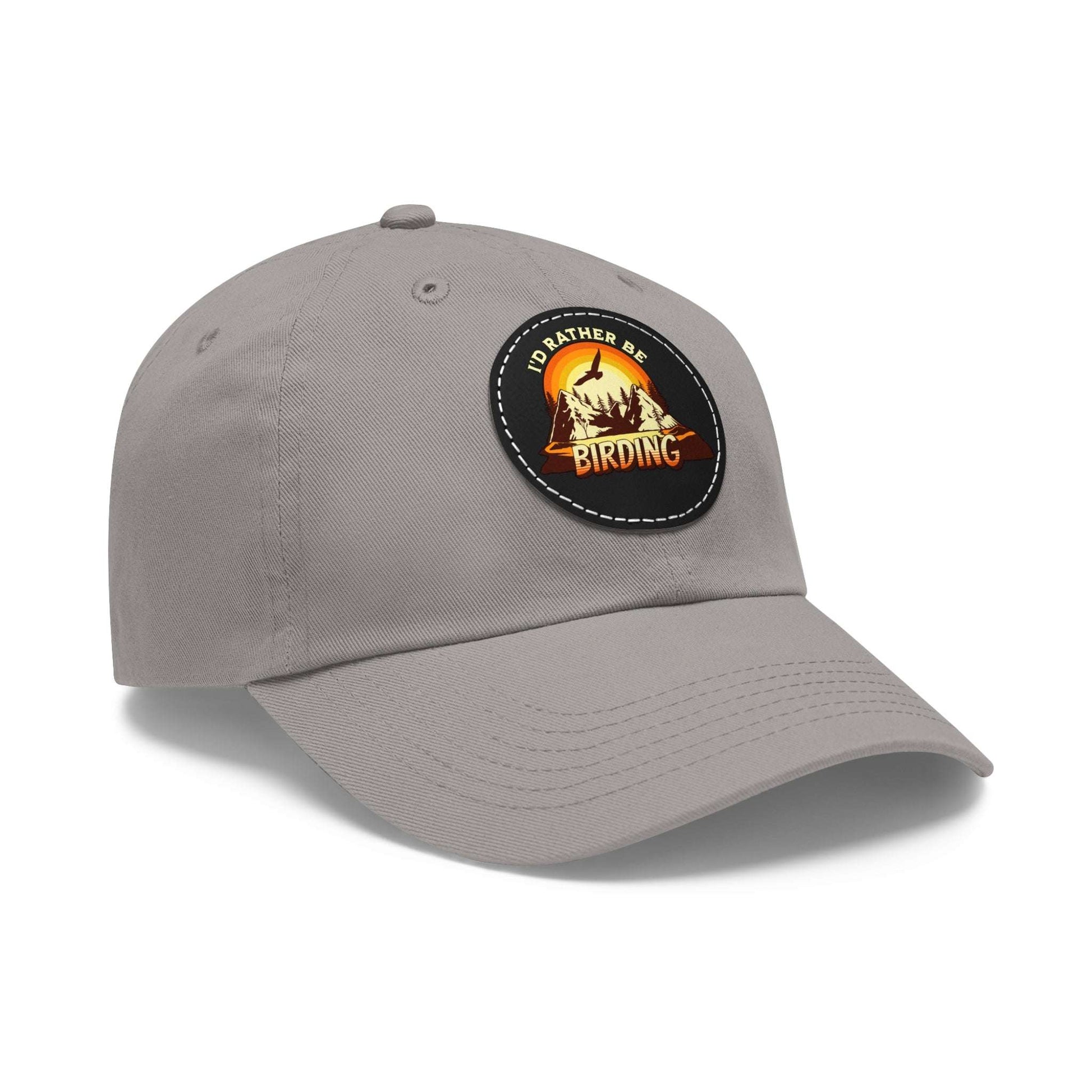 The Nerdy Birder - "I'd Rather be Birding" Dad Hat, Leather Patch Cap, Perfect Gift for Dads, Nature Lovers, Casual Style Cap, Summer Accessories