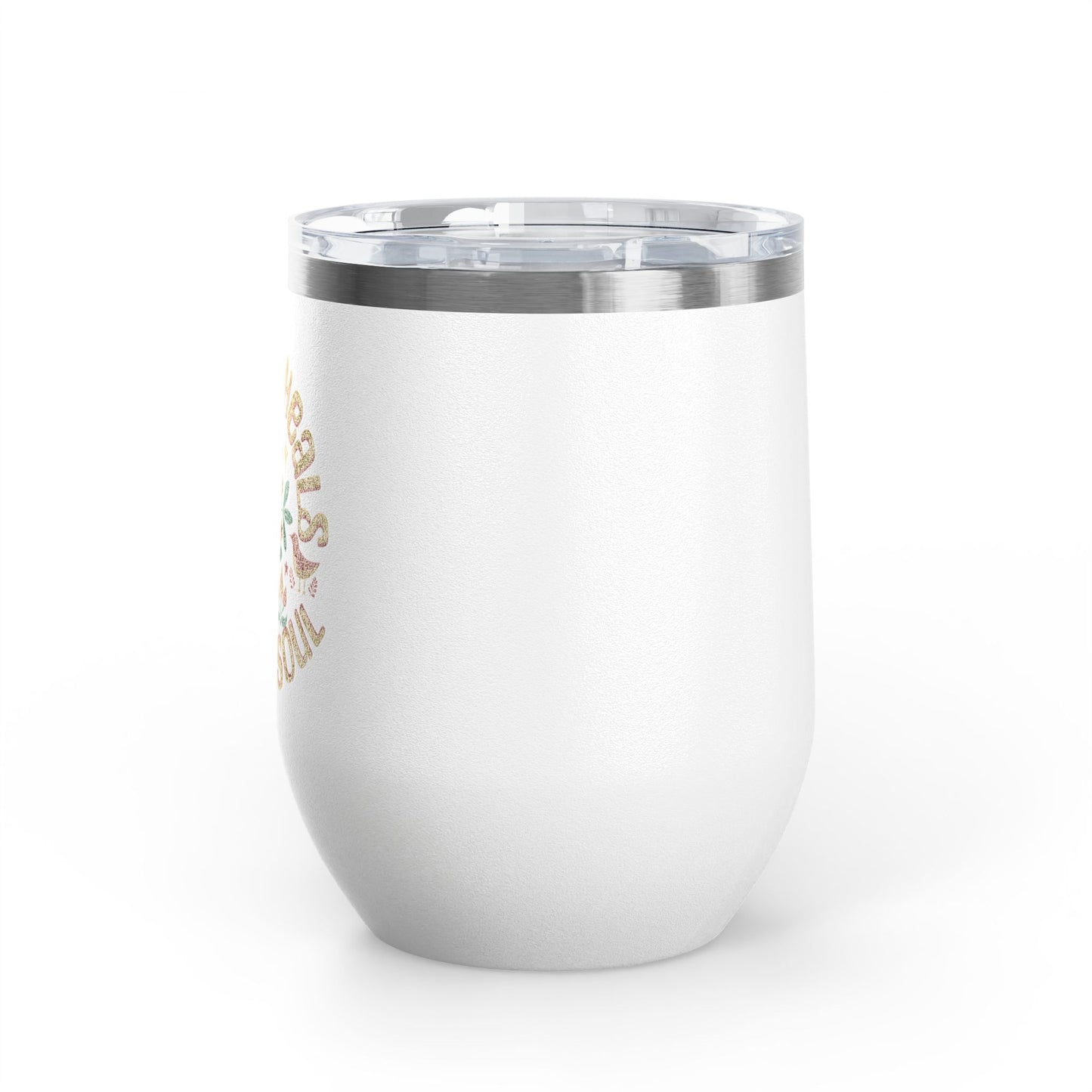 The Nerdy Birder Birding Heals The Mind And Soul Wine Tumbler, 12oz