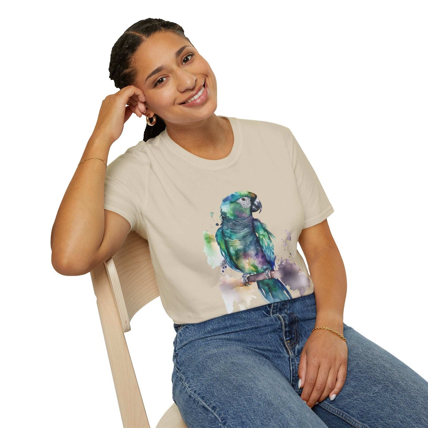 Elegant Parrot Unisex Softstyle T-Shirt