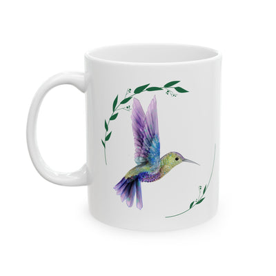 Charming Ceramic Mug – 'Choose Joy Every Day' with Nature-Inspired Design