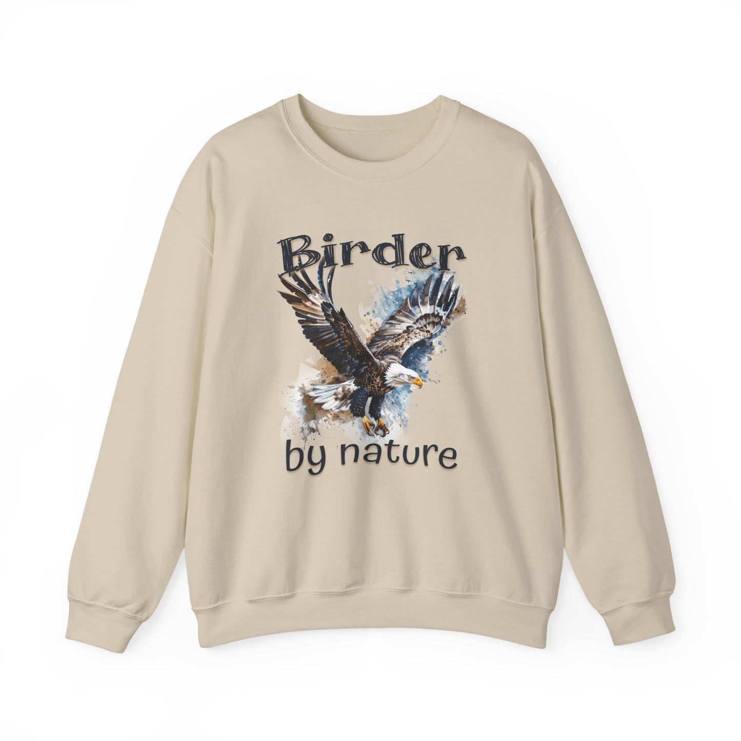 Eagle Birding By Nature Birding Enthusiast Crewneck Sweatshirt