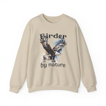 Eagle Birding By Nature Birding Enthusiast Crewneck Sweatshirt