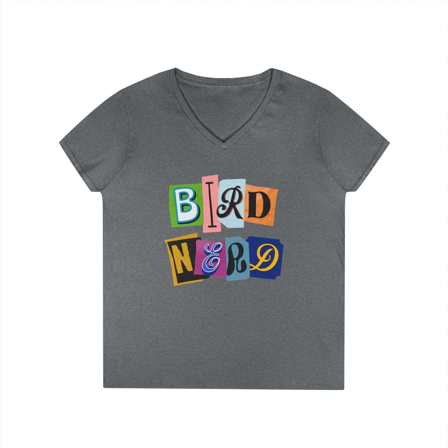 Bird Nerd Ladies' V-Neck T-Shirt