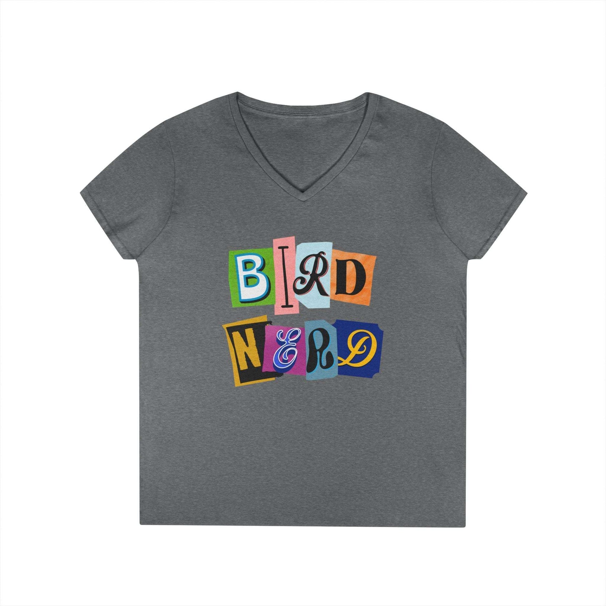 Bird Nerd Ladies' V-Neck T-Shirt