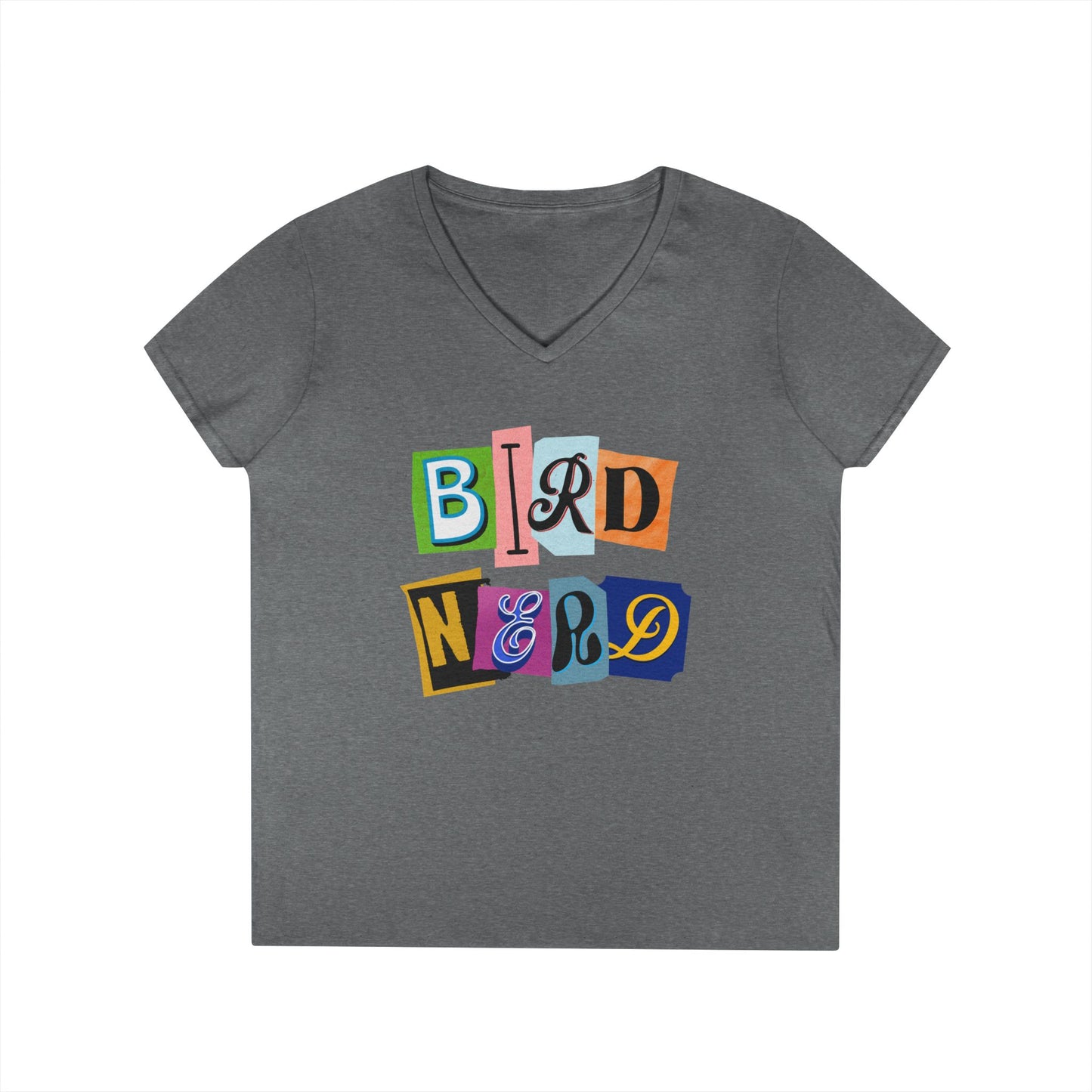 Bird Nerd Ladies' V-Neck T-Shirt