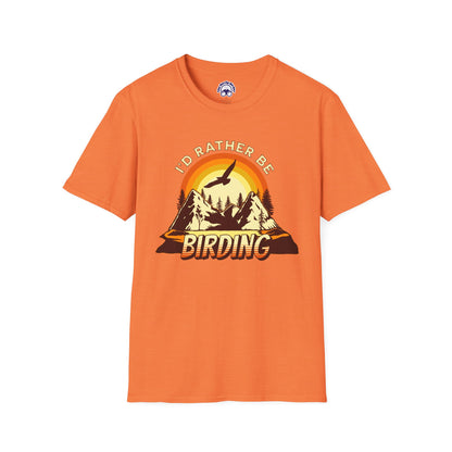 I'd Rather Be Birding Unisex Softstyle T-Shirt - Perfect for Birdwatchers