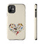Bird Heart Tough Phone Cases - Cute Wildlife Design, Gift for Nature Enthusiasts, Durable Cases for Birdwatching