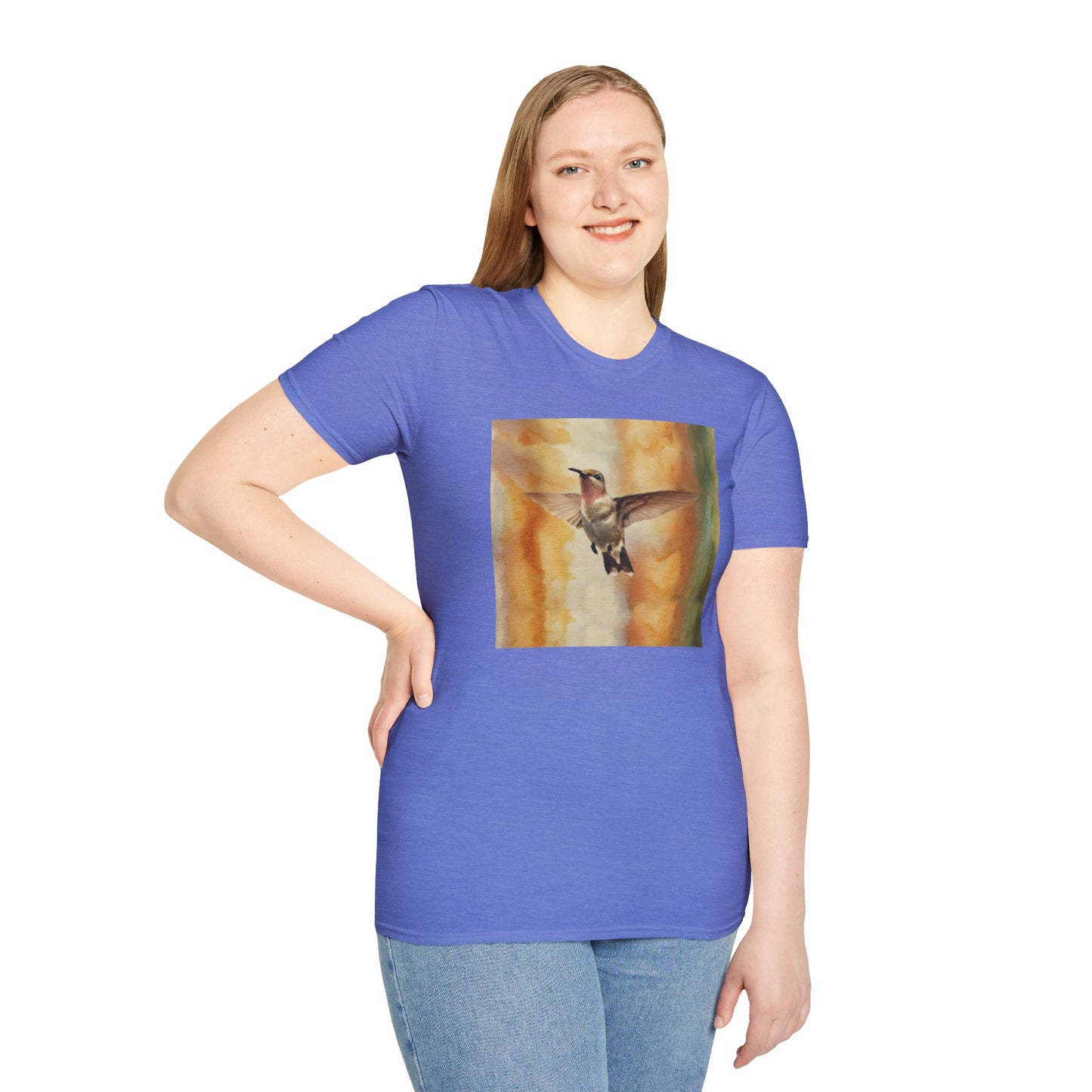 Hummingbird Watercolor T-Shirt, Nature Lover Gift, Birdwatching Shirt
