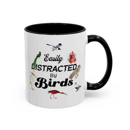 Easily Distracted by Birds Coffee Mug - Fun Accent Mug for Bird Lovers