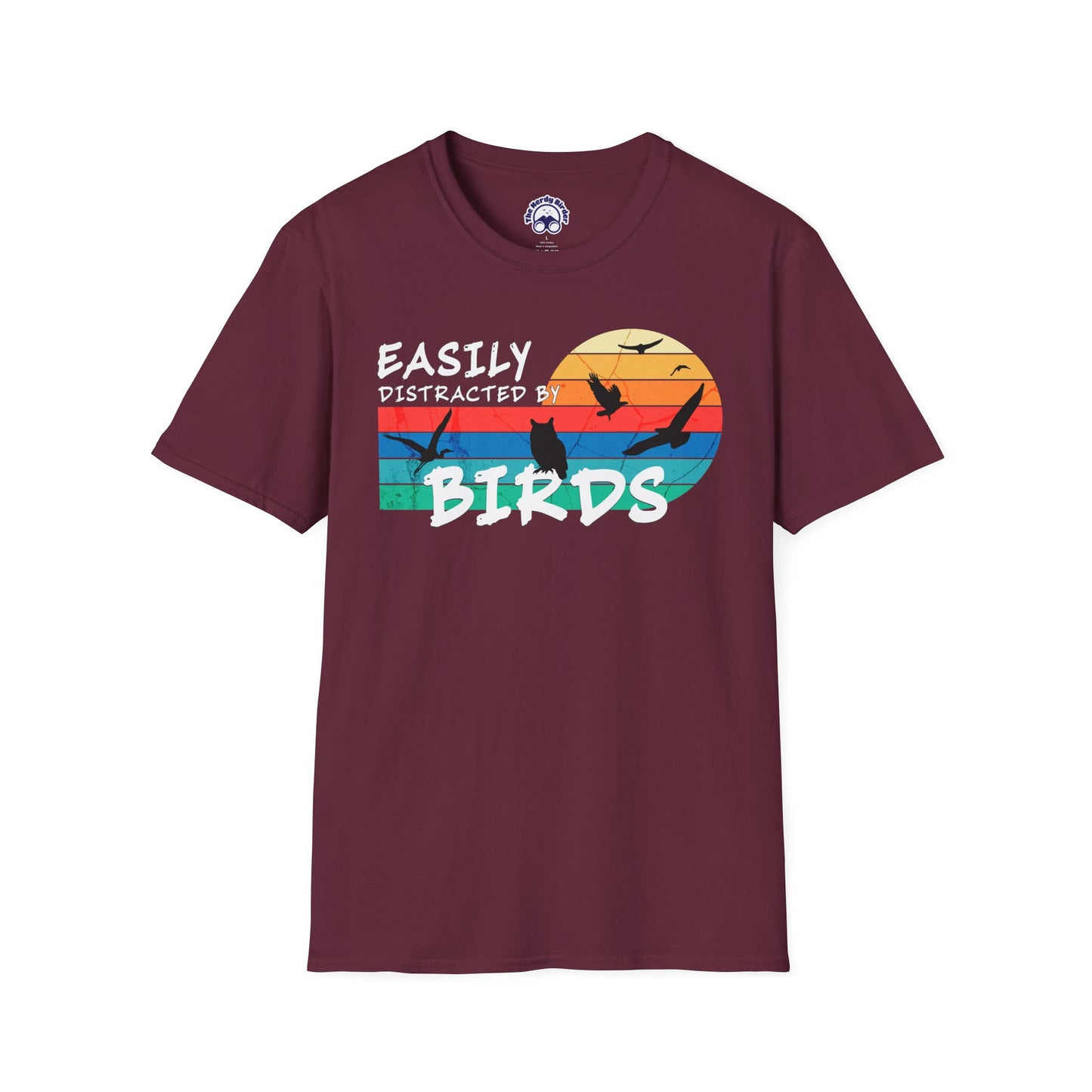 Easily Distracted by Birds Sunset T-shirt