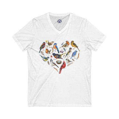 Bird Heart V-Neck Tee