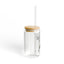 The Nerdy Birder Owl Watchers 16oz Sipper Glass With Bamboo Lid