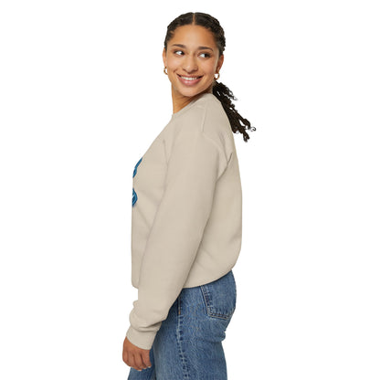 Bird Watcher Teal Graphic Unisex Crewneck Sweatshirt