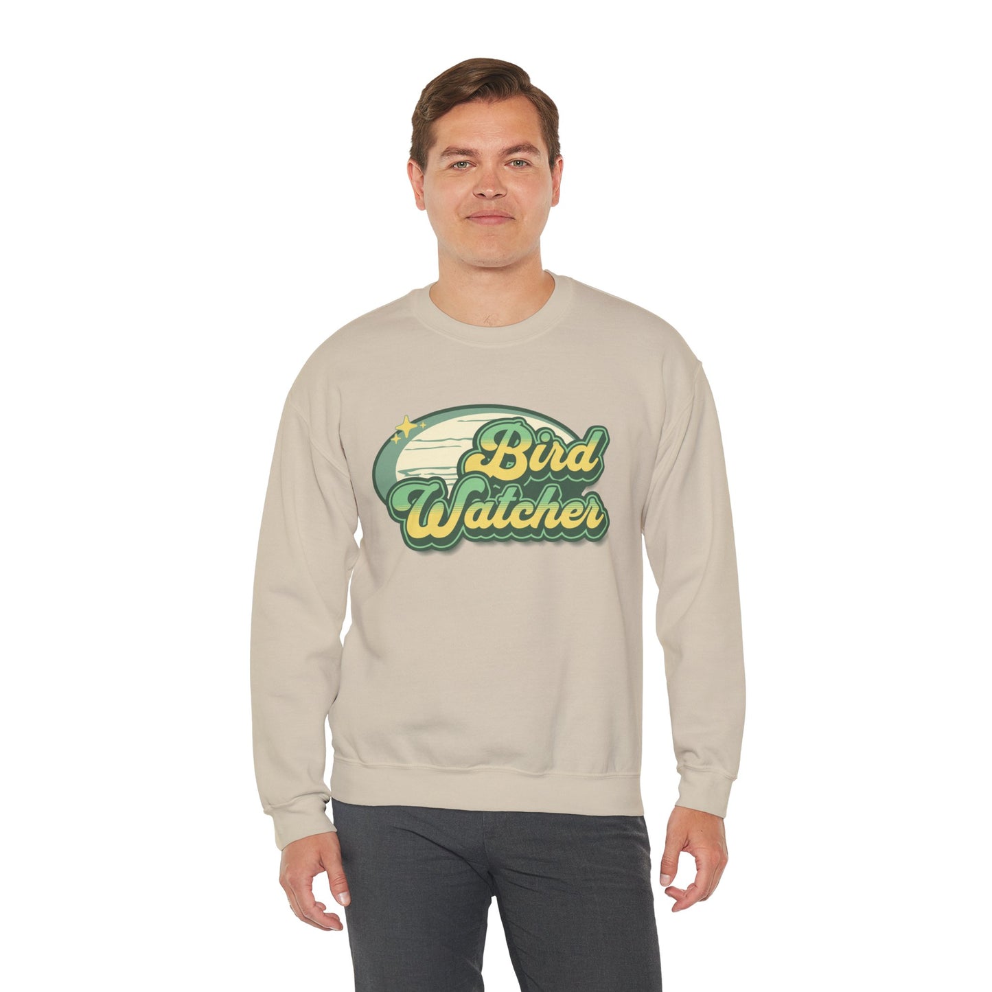 Bird Watcher Graphic Unisex Crewneck Sweatshirt