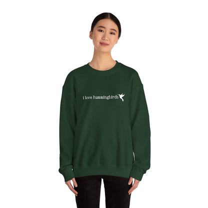 I Love Hummingbirds - Unisex Heavy Blend™ Crewneck Sweatshirt