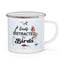 Easily Distracted by Birds Enamel Camping Mug - Perfect Gift for Bird Lovers and Nature Enthusiasts