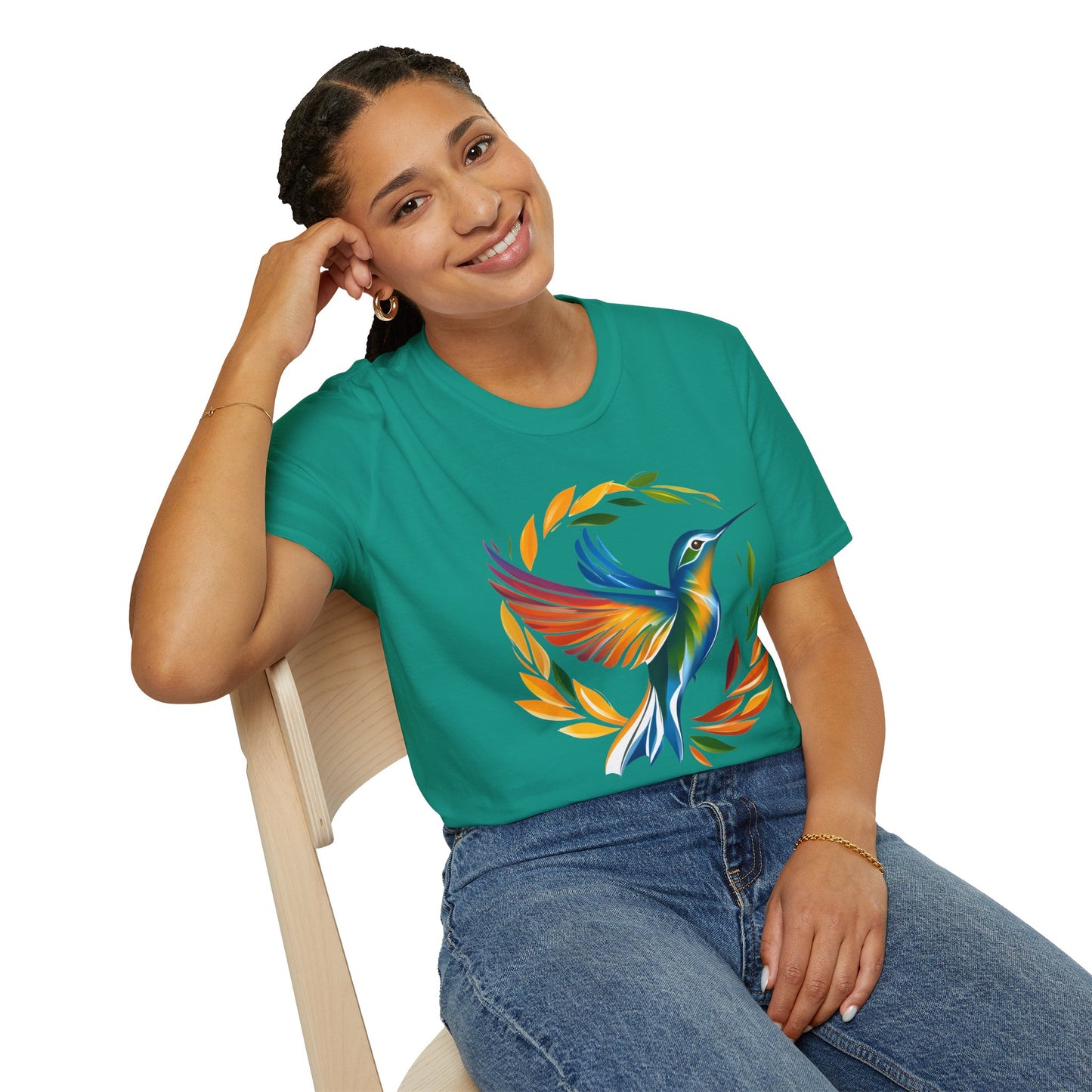 Hummingbird Rainbow Softstyle T-Shirt