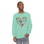 Bird Heart Unisex Garment-dyed Long Sleeve T-Shirt
