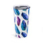 Boho-Chic Feather Tumbler 20oz - Stylish Travel Mug for Coffee Lovers