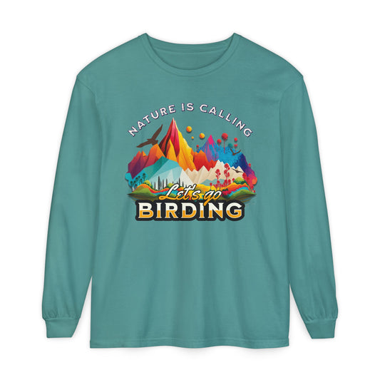 Nature Calling Birding T-Shirt - Unisex Long Sleeve