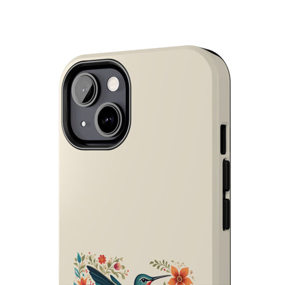 Hummingbird in Bloom Tough Phone Cases