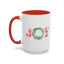 Joyful Holiday Accent Coffee Mug - Perfect Gift for Christmas & Winter Celebrations