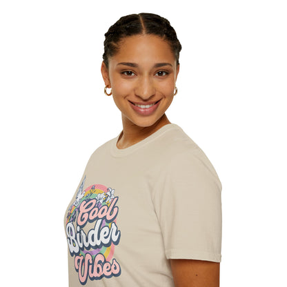 Cool Birder Vibes Unisex Softstyle T-Shirt | Perfect for Bird Lovers and Nature Enthusiasts