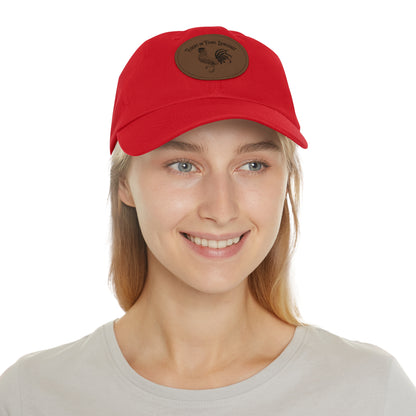 The Nerdy Birder - "Fluent in Fowl Language"  Dad Hat, Leather Patch Cap, Perfect Gift for Dads, Nature Lovers, Casual Style Cap, Summer Accessories