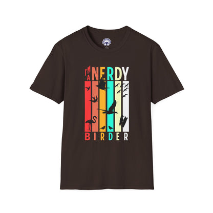 I'm A Nerdy Birder Unisex Softstyle T-Shirt - Nature Lover's Gift