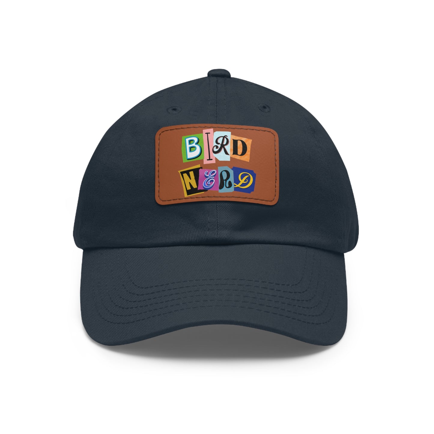 The Nerdy Birder - Bird Nerd Dad Hat with Leather Patch, Casual Cap for Bird Lovers, Unique Gift for Birdwatching, Outdoor Adventure Hat, Unisex