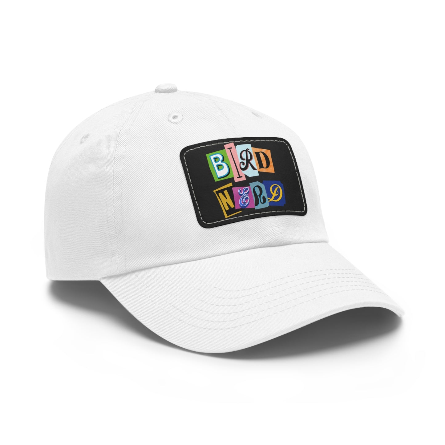 The Nerdy Birder - Bird Nerd Dad Hat with Leather Patch, Casual Cap for Bird Lovers, Unique Gift for Birdwatching, Outdoor Adventure Hat, Unisex